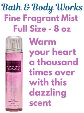 Bath & Body Works Full Size - A Thousand Wishes Fine Fragrant Mist